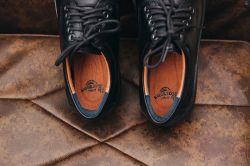 Giày da dr martens nam thái lan 8053 cổ thấp màu đen